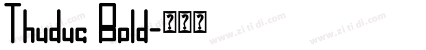 Thuduc Bold字体转换